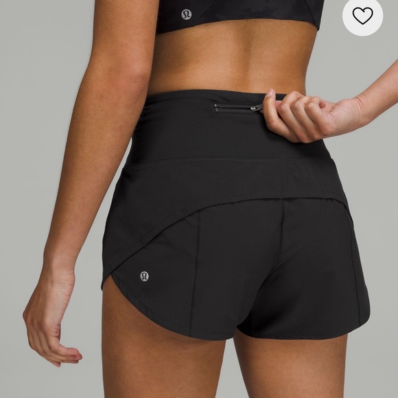 Lululemon Speed Up High-Rise Lined Short 2.5” Size 4 Black - Picture 6 of 7